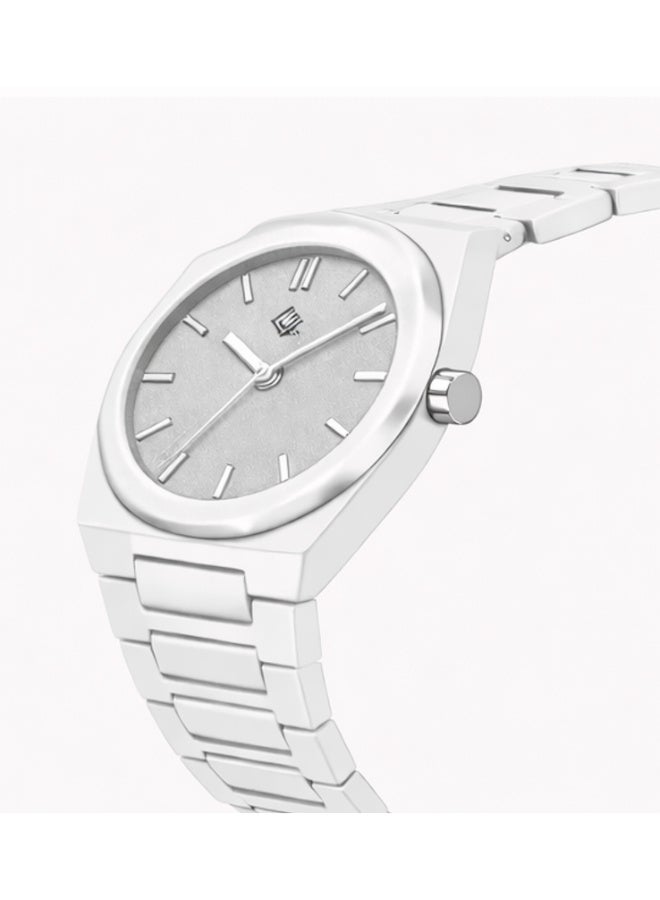 FG UNITED Mens Luxury Grey Plastic Band Quartz Wrist Watch 40mm - FG6003 - Image 2